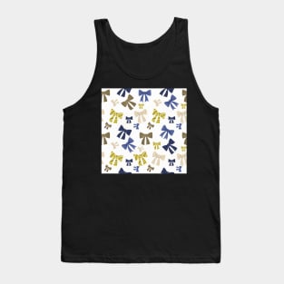 Patterned Bows Ribbon Tank Top